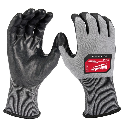 Guantes Anticorte Nivel 3 con Poliuretano Talla Mediana 48738731 Milwaukee