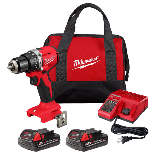 Kit de Taladro Percutor/Destornillador Compacto sin Escobillas M18 de 1/2in 360222CT Milwaukee