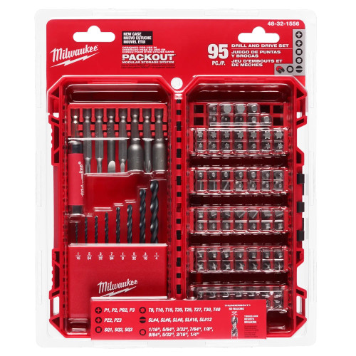 Juego de Puntas y Brocas PACKOUT 95pzas 48321556 Milwaukee