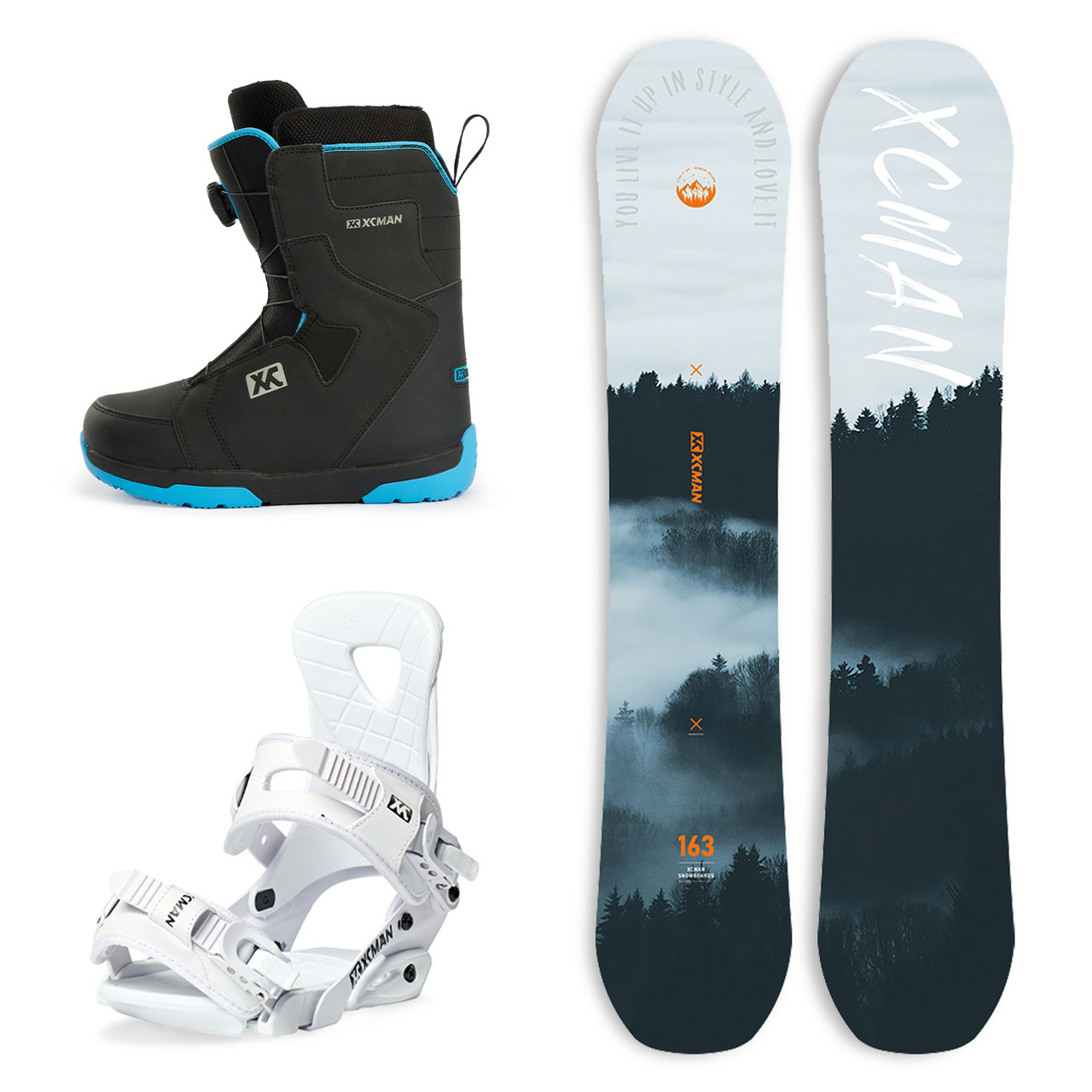 XCMAN Snowboard Packages-M2-1 Cloudy Forest - XCMAN
