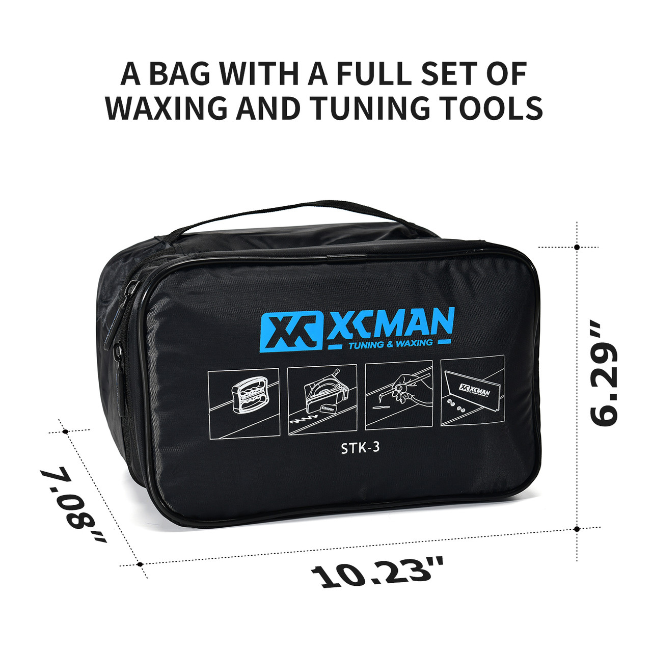 Xcman Ski And Snowboard Complete Waxing And Tuning Kit Tool Pouch