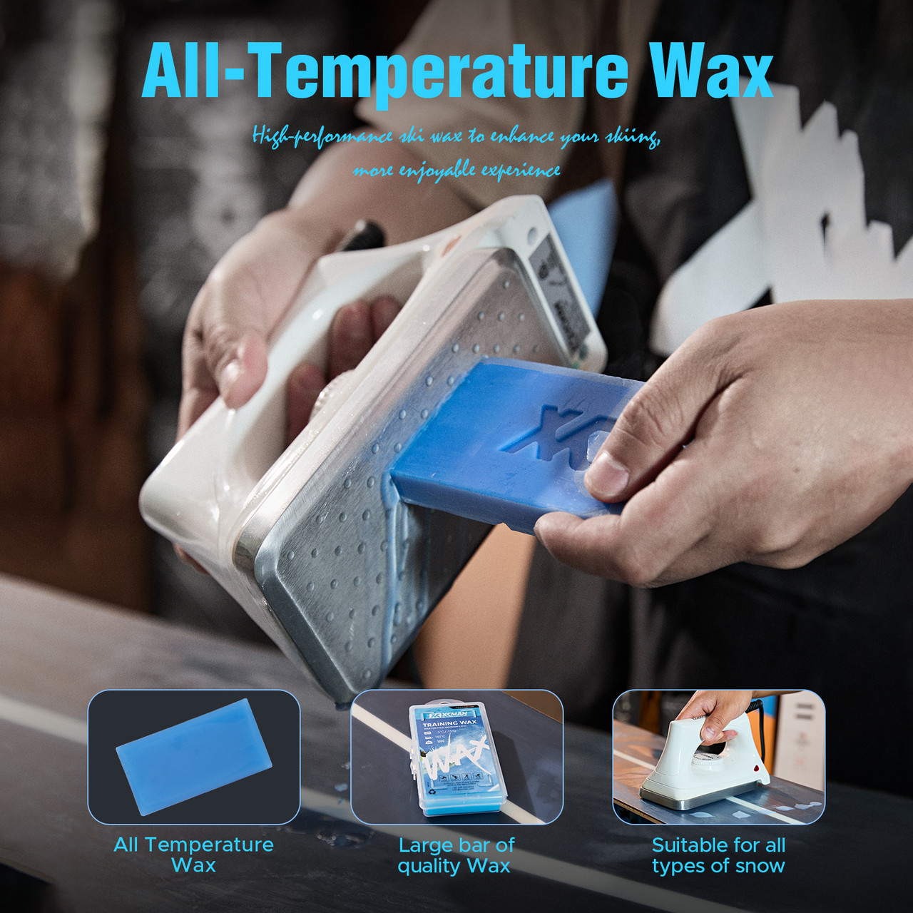 Xcman Ski And Snowboard Complete Waxing And Tuning Kit Tool Pouch