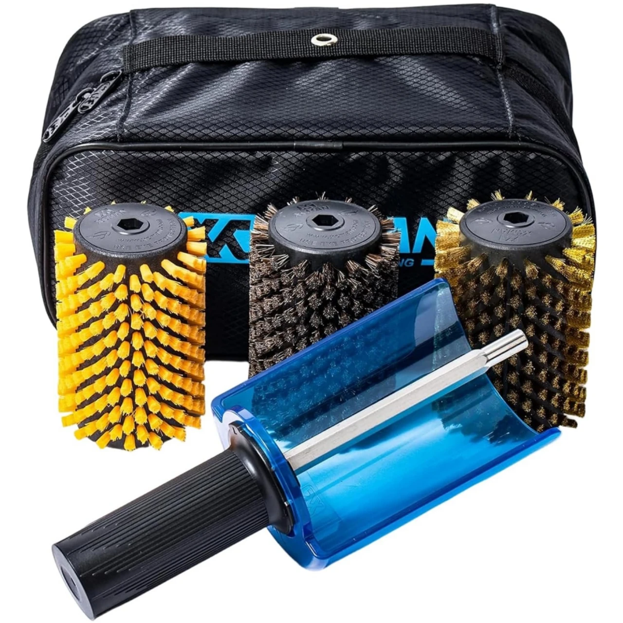 XCMAN ロトブラシセット XCMAN Ski Roto Brush Kit Roto Brush Handle Axle with All 3 Brushes
