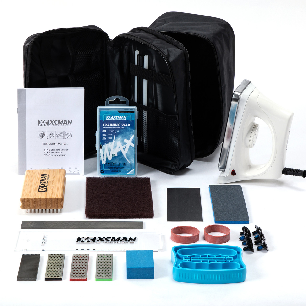 Xcman Ski And Snowboard Complete Waxing And Tuning Kit Tool Pouch