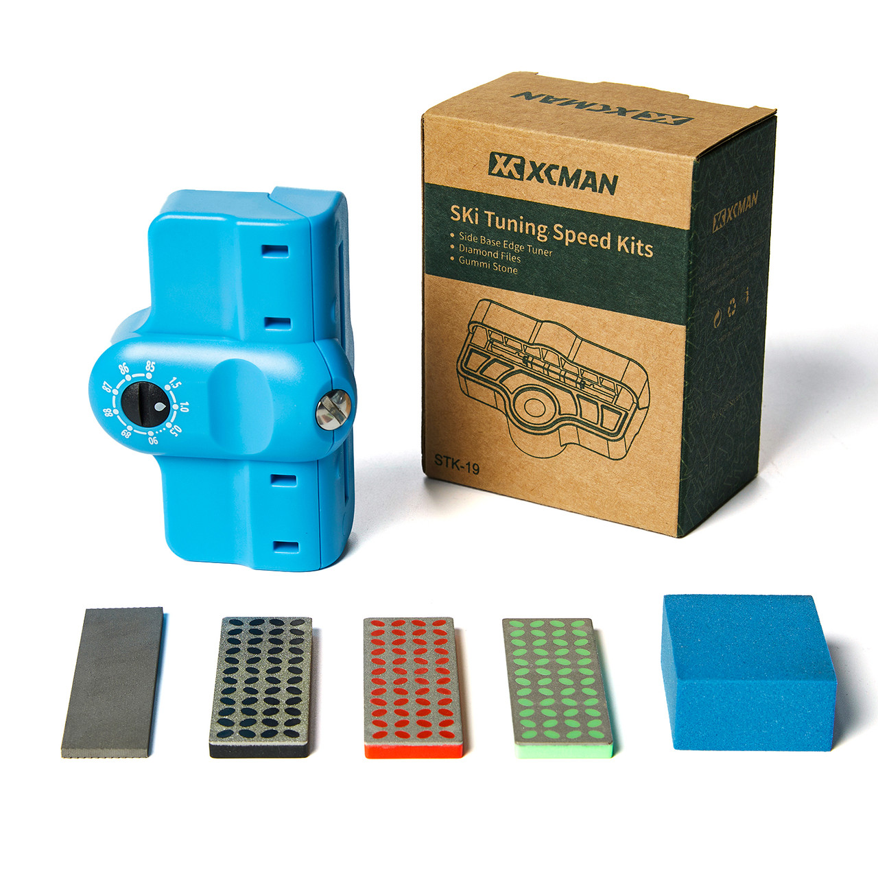 XCMAN Complete Ski Snowboard Tuning Edge Combo Kit with Ski