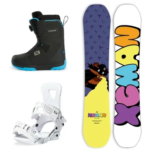 XCMAN Women's Complete Snowboard Package Camber True Twin Carved Snowboard Binding Boots for All Terrain Best for Beginner