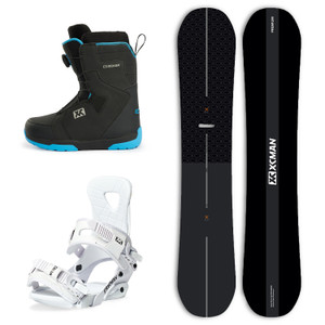 XCMAN Men's Complete Snowboard Package Camber True Twin Carved Snowboard Binding Boots for All Terrain Best for Beginner
