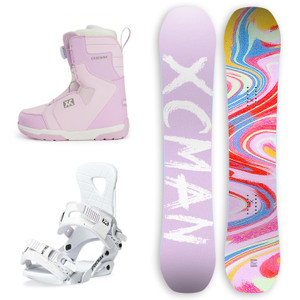 XCMAN best cross country ski beginner skiers snowboard snow festival rocker snowboard boots with bindings packages