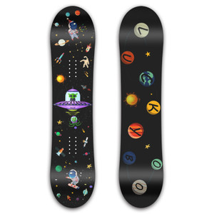 TERROR Child's Best Beginner Snowboard Flat True Twin Freestyle Snowboard INTERSTELLAR