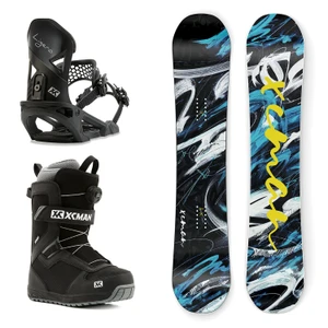 XCMAN Complete Men's Snowboard Package with Snowboard & Bindings & Boots For All Terrain