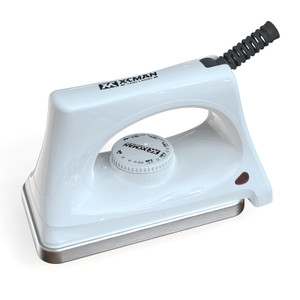 XCMAN Ski Snowboard Waxing Iron 120V 800W with dimpled base plate shown standing on a white background