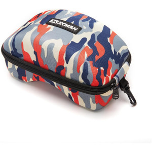 XCMAN Rigid EVA Camouflage Ski Goggle Case featuring a durable camouflage exterior and secure zipper design