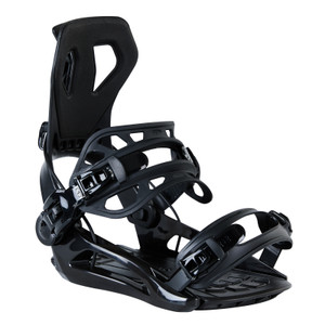 XCMAN 360 Seco Snowboard Bindings in black shown from a clean side profile perspective