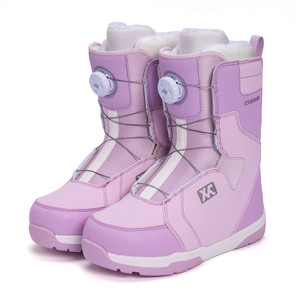 XCMAN ski boots, outdoor skiing equipment, single board shoes, single board ski boots, waterproof engraved ski flat flower