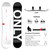 TERROR Men's Best Beginner Snowboard Camber True Twin Powder Snowboard ONLY-Whiteboard - Round Head Version