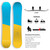 XCMAN Men's Snowboard Camber True Twin  for All Terrain Best for Beginner Citrus Horizon