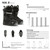 XCMAN NOX-II Snowboard Boots technical performance charts, flex rating, and foot measurement sizing guide