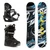 XCMAN Complete Men's Snowboard Package with Snowboard & Bindings & Boots For All Terrain