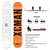 Detailed specification infographic for the XCMAN Concrete Haze snowboard
