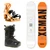 XCMAN Complete Men's Snowboard Package featuring the Concrete Haze snowboard, 360 Seco Pro bindings, and Nox-I boots displayed together as an all-terrain setup