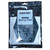 Retail packaging display of the black XCMAN snowboard stomp pad showing the product enclosed in a clear protective pouch