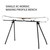 Single cross-country nordic ski waxing profile bench holding a Nordic ski securely across the adjustable length bar