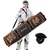 XCMAN Roller Snowboard Bag with Wheels 63-75Inch Adjustable Length featuring smooth wheels and dark graffiti-style design