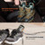 Lifestyle application showing the XCMAN portable dryer drying winter work boots in a car and sneakers at home