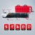 Multi-sport storage illustration showing compatibility with snowboards, skis, water skis, fishing rods, and spearfishing gear inside the case