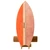 XCMAN Surf Balance Board Trainer displayed in the Rocket Orange and wood grain color variant with a non-slip surface