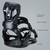 Close-up view highlighting the ERGO X highback, ultralight ankle strap, and FT4 base on XCMAN 360 Seco bindings