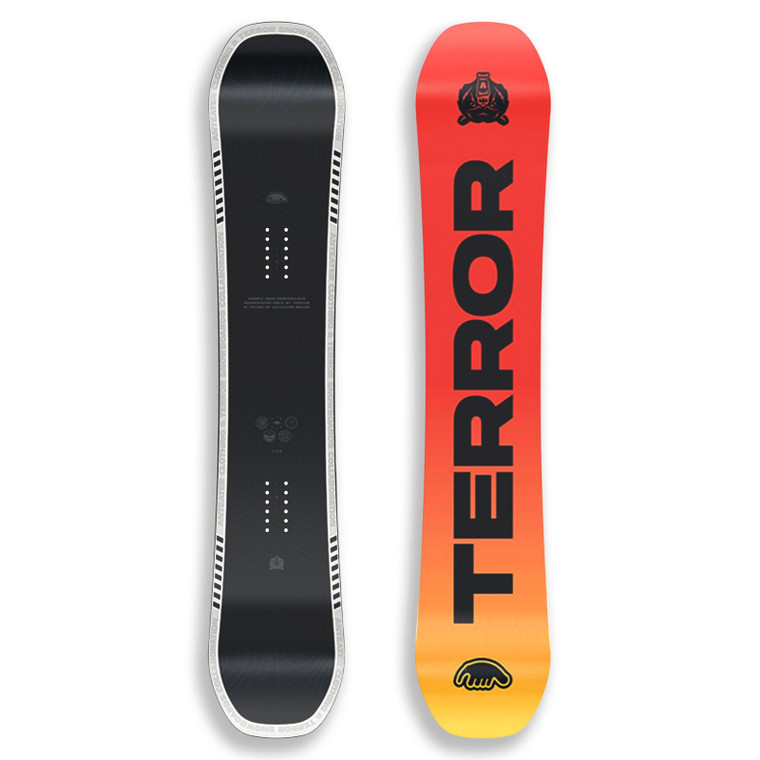 TERROR Men's Best Beginner Snowboard Camber True Twin All Mountain Snowboard ANTEATER