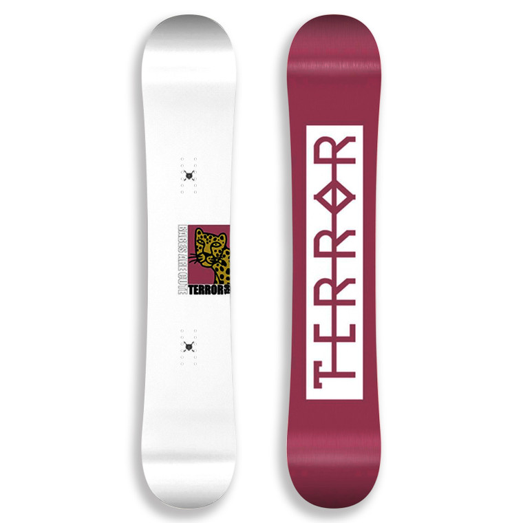 TERROR Men's Best Beginner Snowboard Camber True Twin All Mountain Snowboard CHEETAH