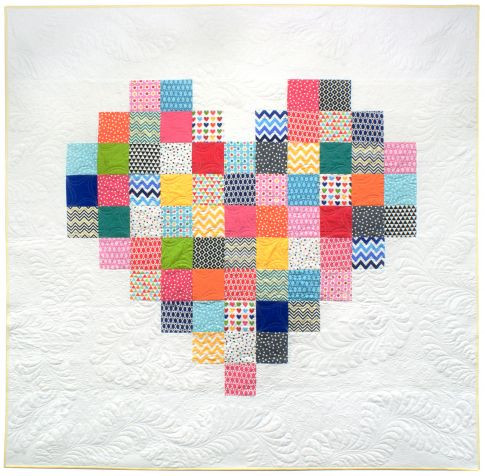 heart quilt stencil