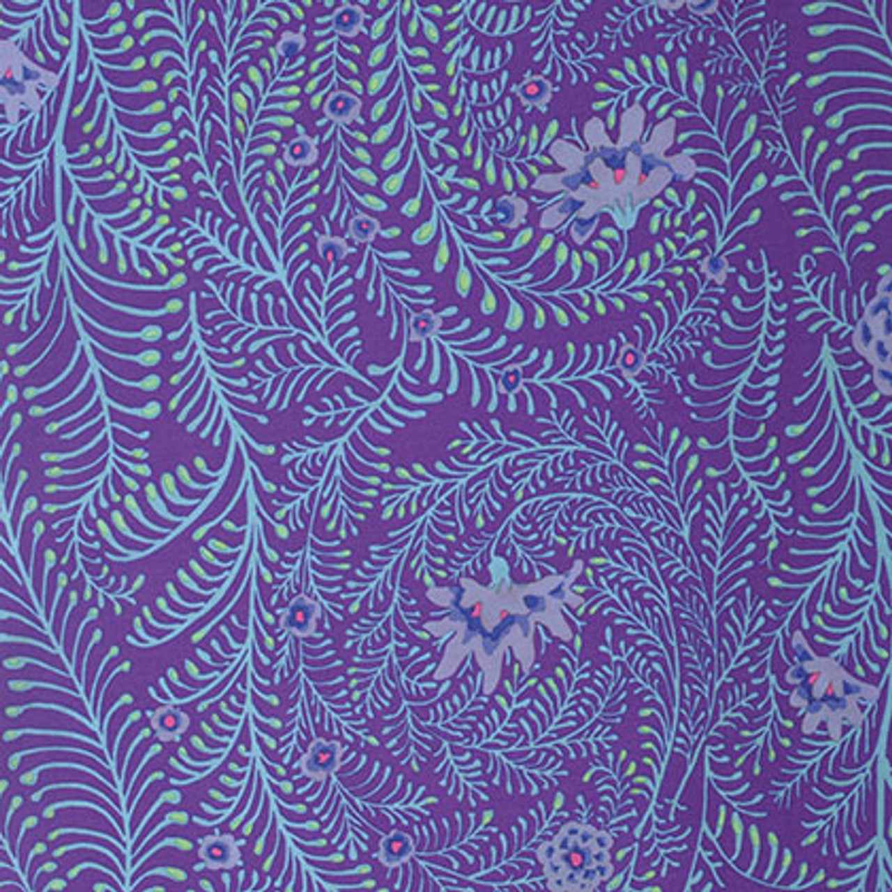 Ferns - Purple, Kaffe Fassett, per 1/2 yard - Hyggeligt Fabrics