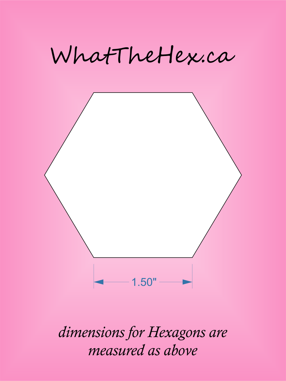 Printable 5 Inch Hexagon Template