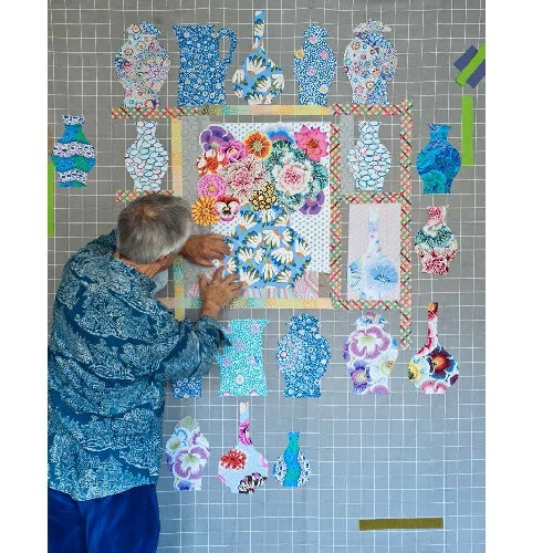 Kaffe Fassett Collective Prints Kaffe's Design Wall Flannel