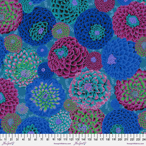 Flora- Blue, PJ114 per 1/2 yard Flora- Blue, PJ114 per 1/2 yard