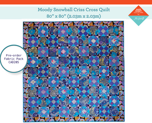 Moody Snowball Star Quilt - Fabric only, pre-order Moody Snowball Star Quilt - Fabric only, pre-order