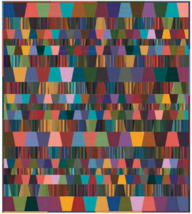 Tumbler Quilt - PDF featuring Kaffe shots & stripes