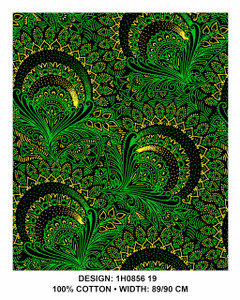 Black and Green Large Paisley Black and Green Large Paisley