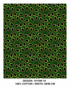 Black & Green Teadrop Vines Black & Green Teadrop Vines