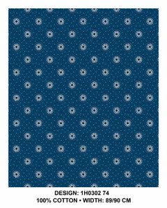 Indigo Circled Snowflakes Indigo Circled Snowflakes