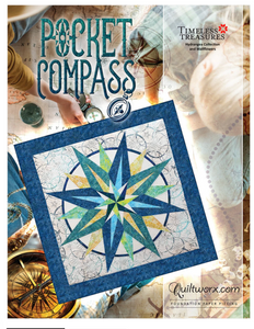 Quiltworx Pocket Compass pattern and papers