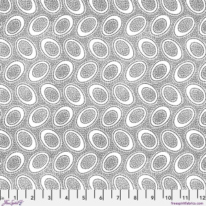 Aboriginal Dot - White, Kaffe Fassett Collective, GP71, per 1/2 yard