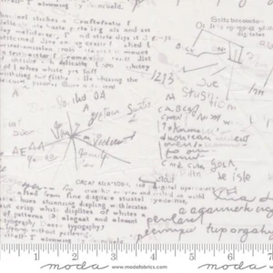 Modern Backgrounds 108″ By Zen Chic For Moda  Physics – White (3 yards)