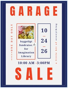 Fundraiser - Garage Sale 24Oct26 in support of Dolly Partons Imagination Library