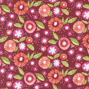 Superbloom by Robin Pickens - Posy Party Zinnia per 1/2 yard