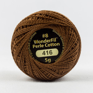MILK CHOCOLATE-#8 Perle cotton, 2-ply 100% long staple Egyptian cotton (EL5G-416)