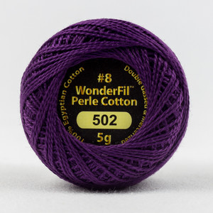 PURPLE PASSION-#8 Perle cotton, 2-ply 100% long staple Egyptian cotton (EL5G-502)
